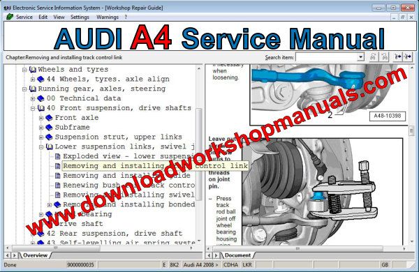 audi a4 service manual